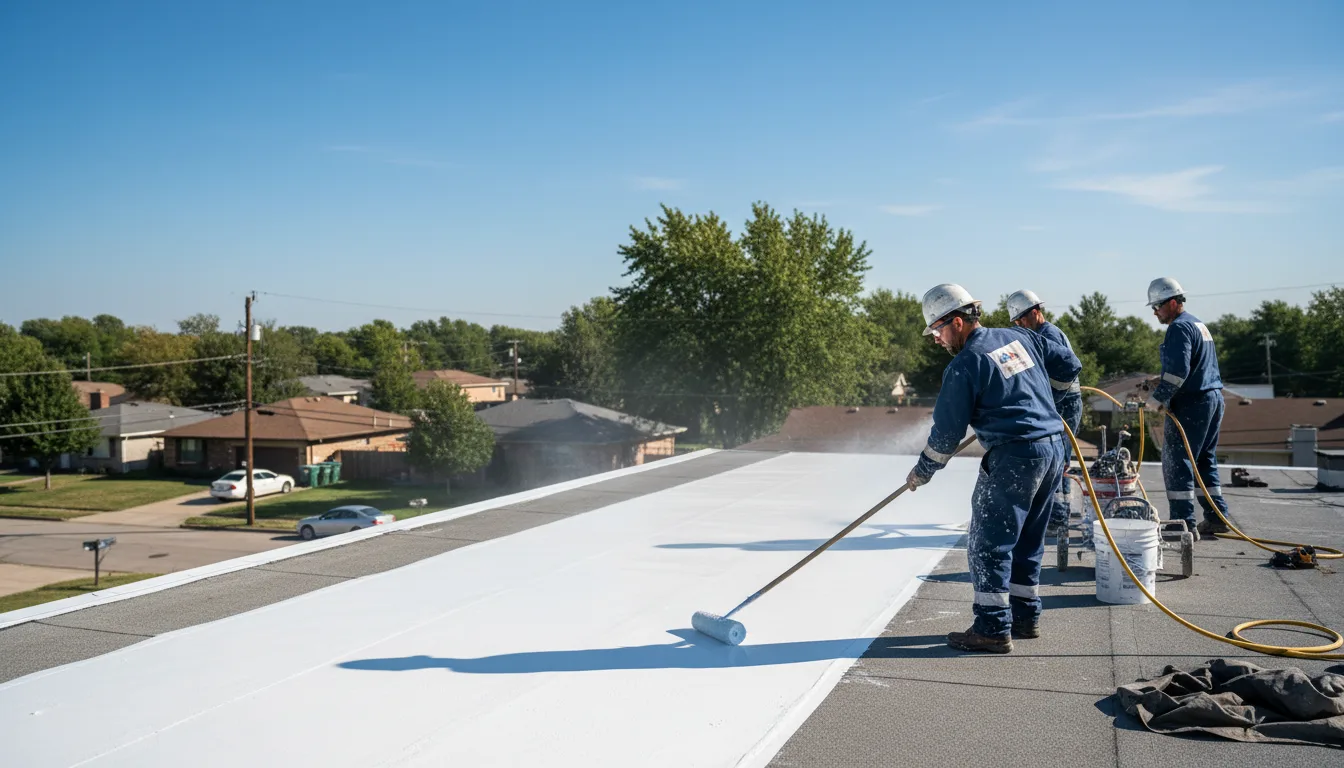 Commercial roof coating in Morganton, NC near me